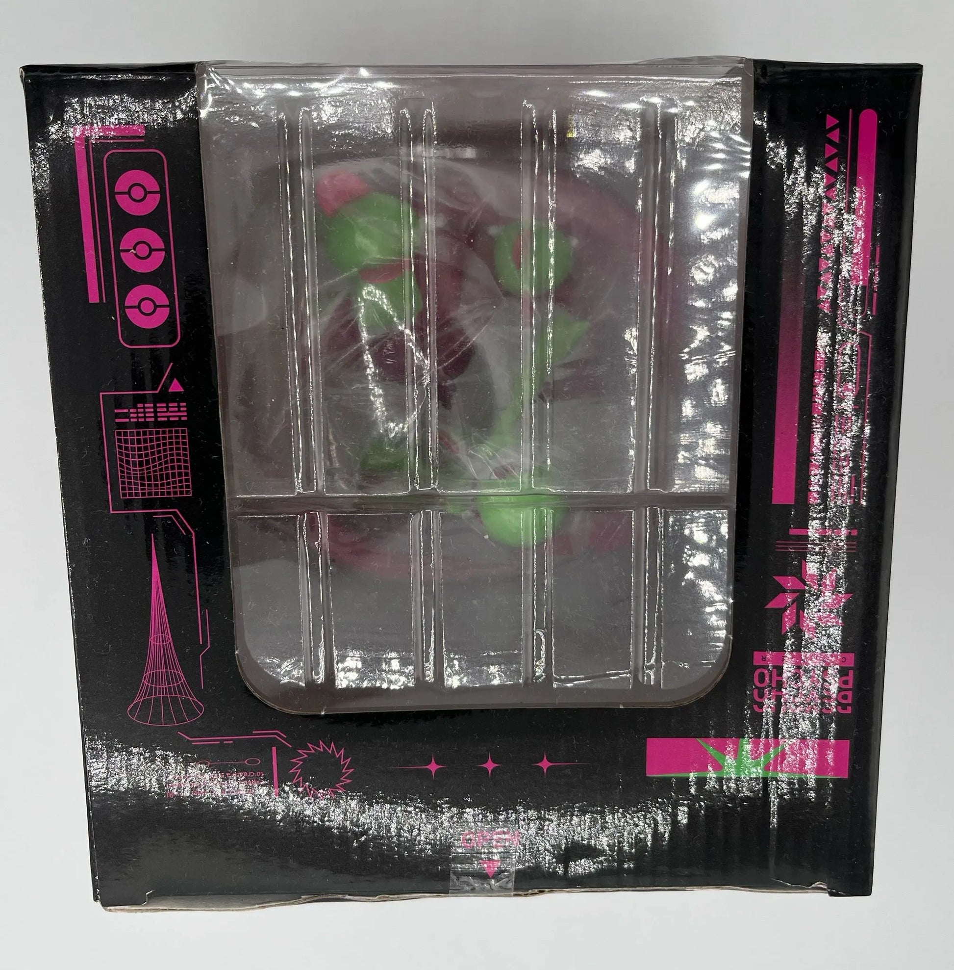 Top view of sealed Pokémon Center box for Ralts, Kirlia and Gardevoir light-up figure