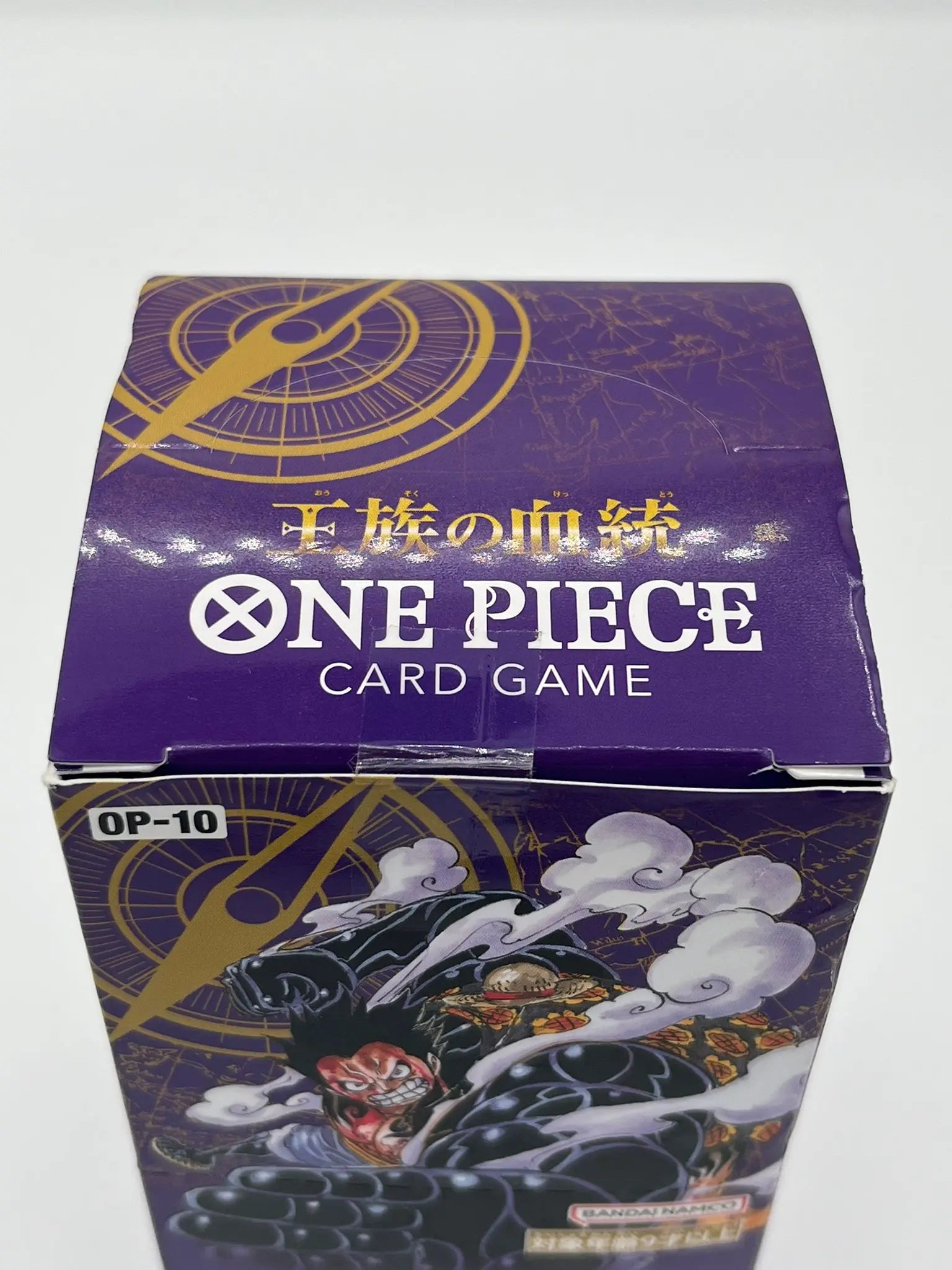 Vue du dessus de la boîte scellée One Piece Card Game Display OP-10 – Version japonaise