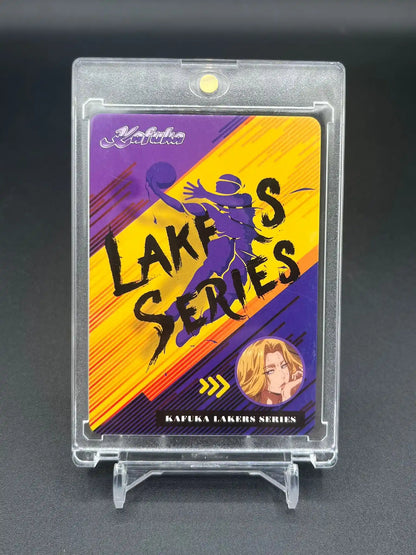 Vue arrière de la carte personnalisée Rangiku Matsumoto – Bleach Waifu Anime Lakers Basketball Edition