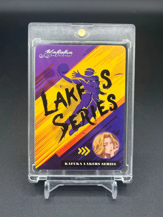 Vue arrière de la carte personnalisée Rangiku Matsumoto – Bleach Waifu Anime Lakers Basketball Edition