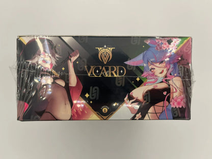 Vue du côté droit de la boîte VCARD Rising Stars 1st Edition – Cartes à collectionner Vtuber